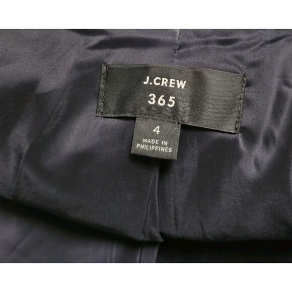 J. Crew Blazer Womens Going-Out Blazer in Stretch Twill Size 4 Black H2743 - Picture 5 of 8